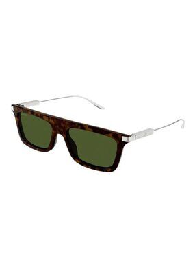 NEW GUCCI SUNGLASSES GUCCI GG1437S 002 HAVANA/GREEN EYEWEAR